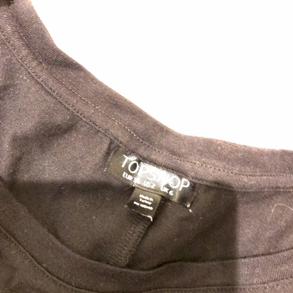 Topshop long split back T-shirt - Picture 6 of 6